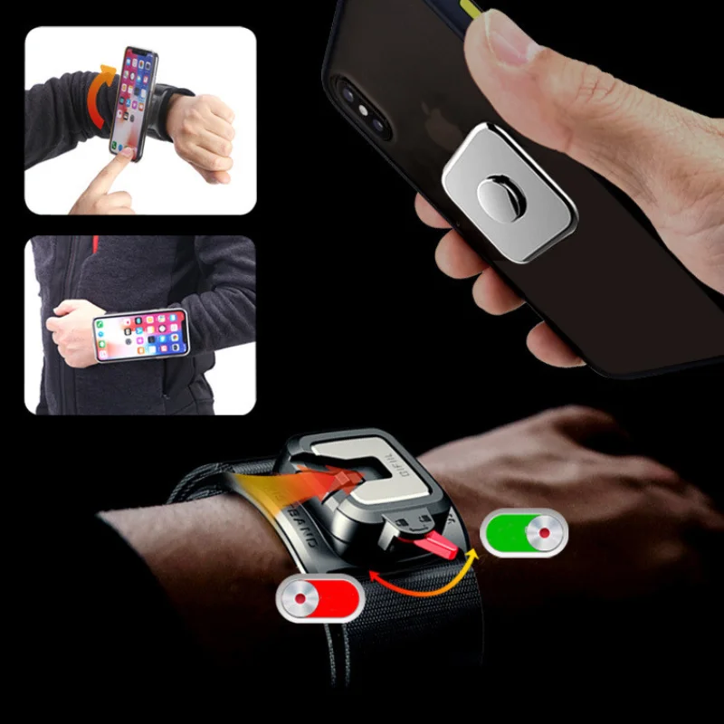 Quick Release Rotating Mobile Phone Wristband Bicycle Holder Mount