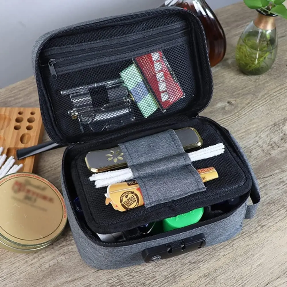 Smell Proof BagCombination Lock Container Storage Bag Odorless Travel Storage Safe Smart Stash Case