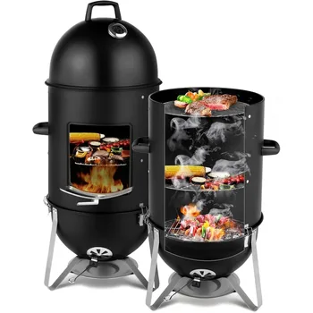 19 Inch Charcoal Vertical Bullet Smoker 1