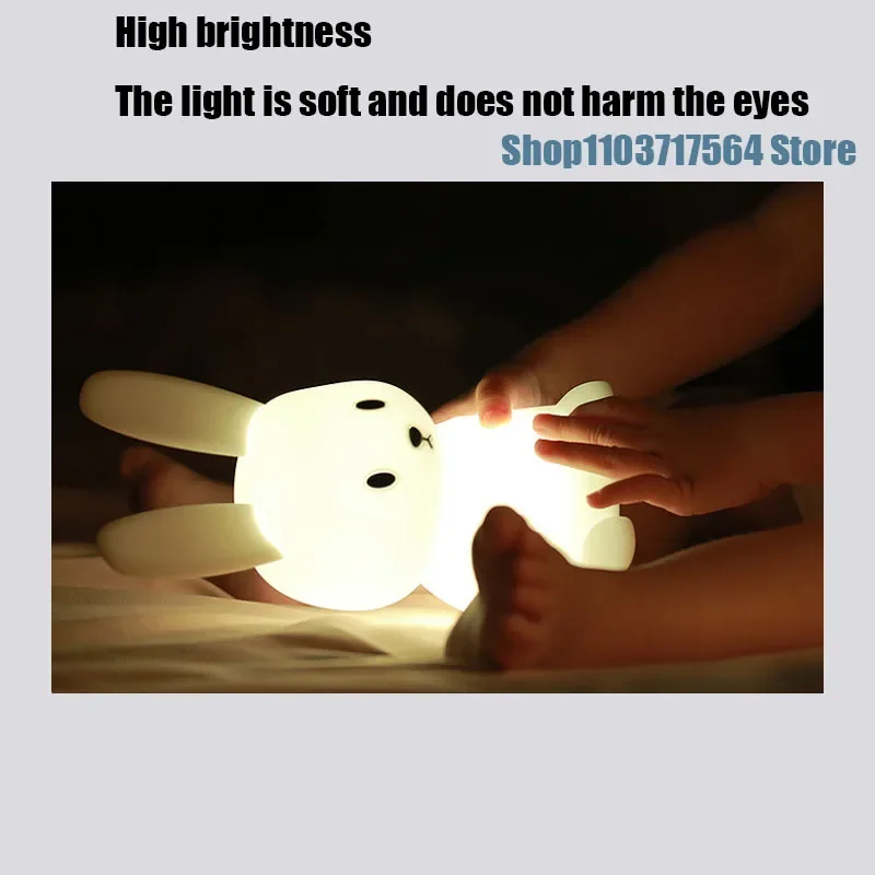 

Mini Kawaii Popular Animal Shape Baby Night Lamp Pat Touch Battery Powered Eye Protection Bedroom Bedside Night Light Xmas Gifts