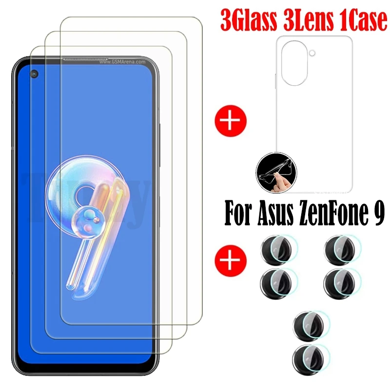 Full Glue Tempered Glass For Asus Zenfone 9 Screen Protector Glass For