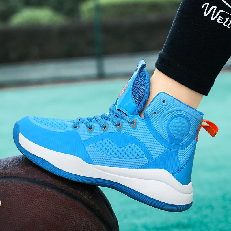 New Children's Basketball Shoes 2022 Autumn Mesh Breathable Children's