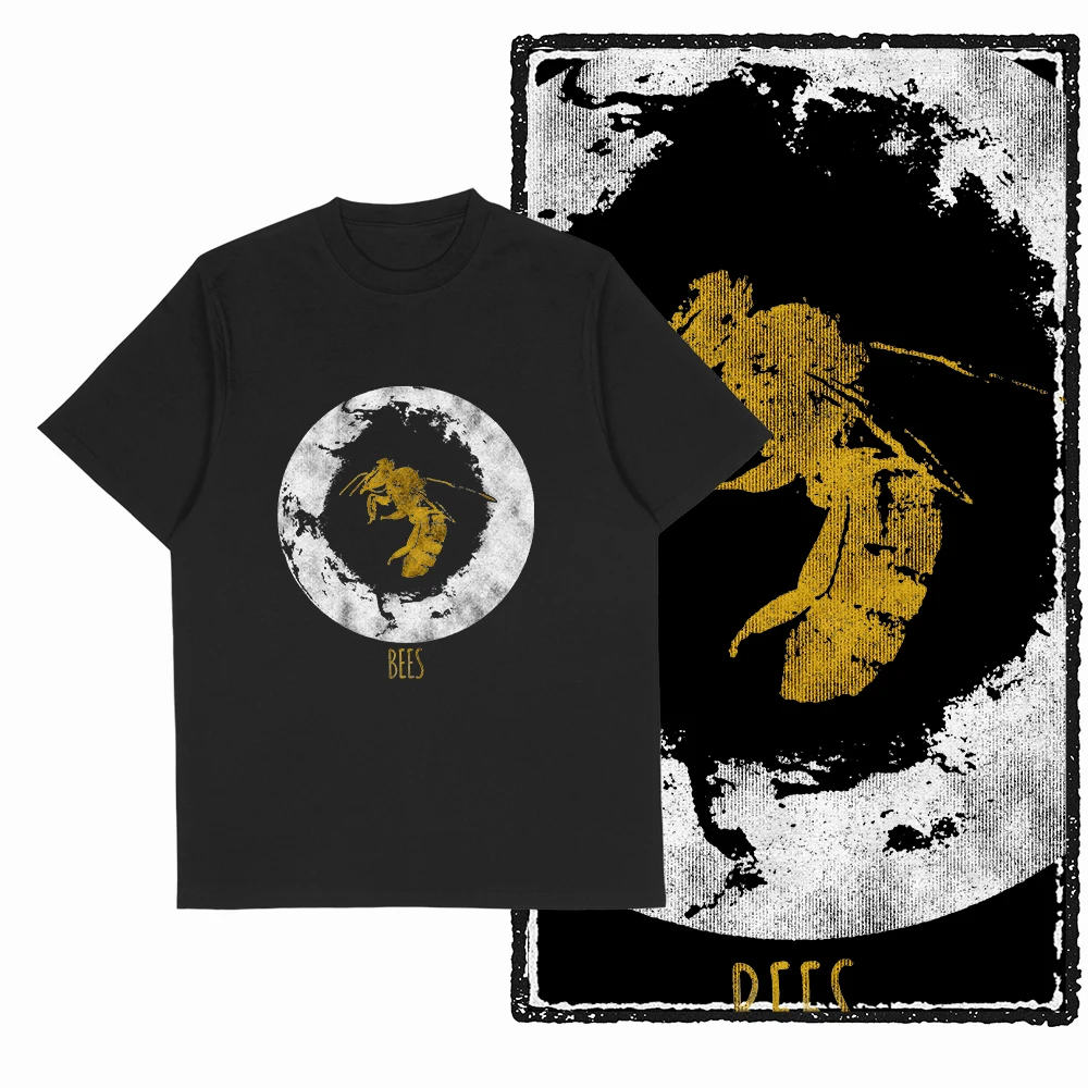 Coolmind 100% Cotton Funny Bees Graphic T-Shirt for Men, Big Size Exclusive Novelty Tee