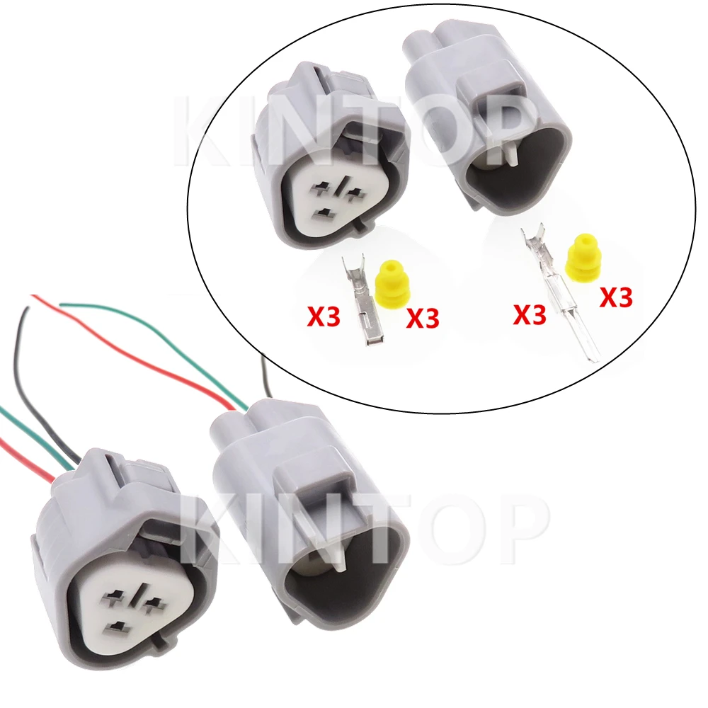 

1 Set 3 Pins Automotive Fog Lamp Wiring Harness Plug For Toyota Corolla Camry 6188-0099 6189-0179 Car Headlight Socket