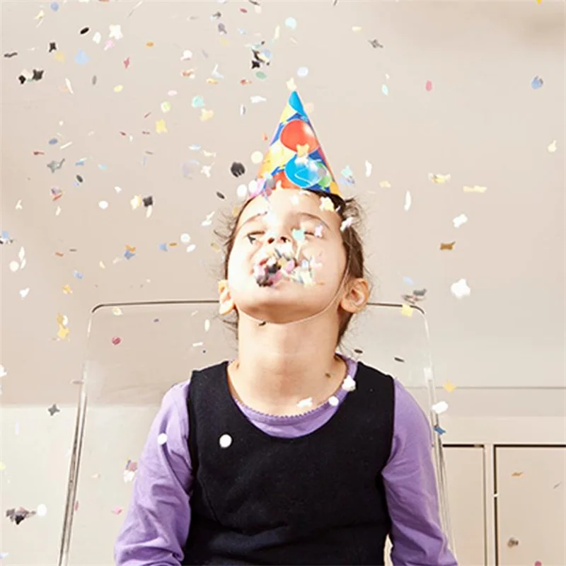 1000pcs/bag 1cm paper Confetti Mix Color for wedding birthday party decoration round Tissue for clear balloons