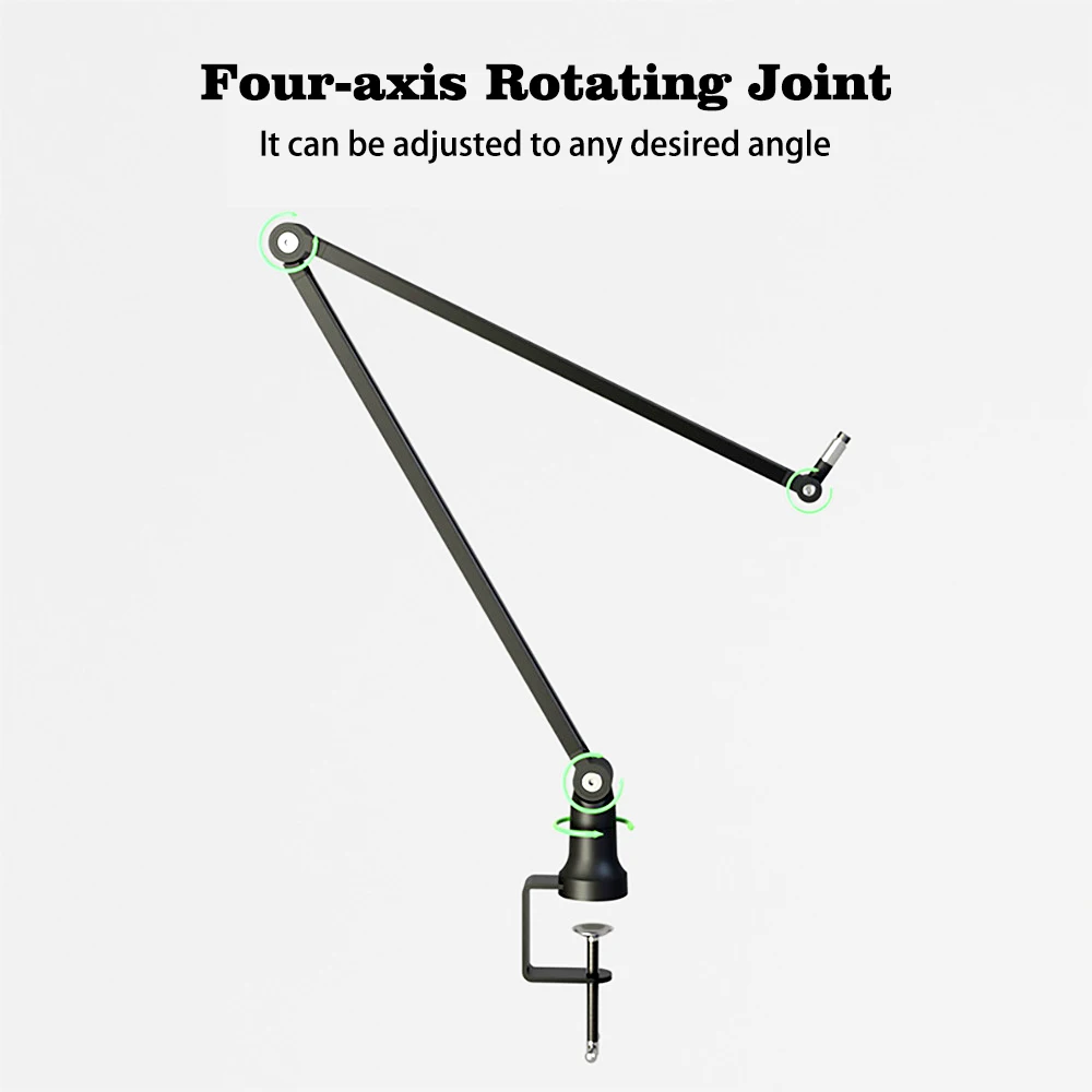 Microphone Stand Metal Suspension Scissor Microphone Stand Adjustable Boom Arm Stands Pedestal Pop Filter For Blue Yeti Fifine K669 BM800 USB Mic
