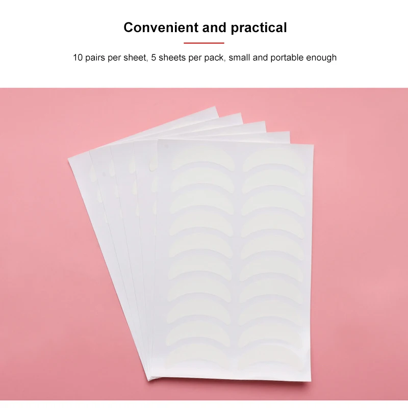 Description Picture 3 of itemset Eyelash Extension Patches Under Eye Pads Tips Sticker Eyelashes Paper Adhesive Natural Eye Lashes Makeup Tool