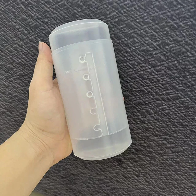 1PC Transparent Adjustable Height PVC Makeup Brush Holder Display Storage Cup Organizer With Lid Dustproof Toiletry Package Box 3