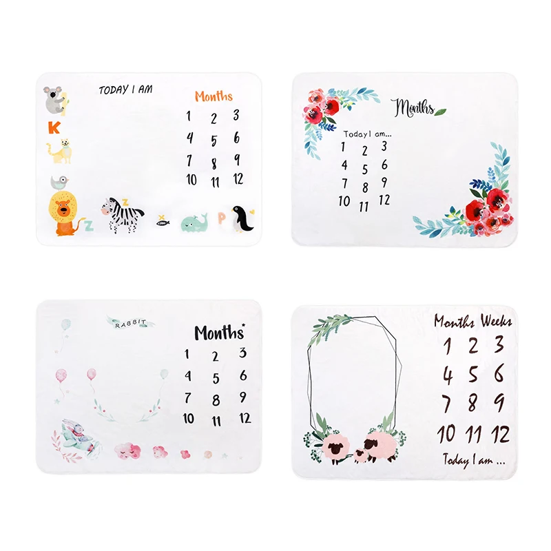 

1PC Infant Blanket Printed Newborn Baby Photography Prop Backdrop Cloth Baby Boys Girls Photo Shooting Accessory