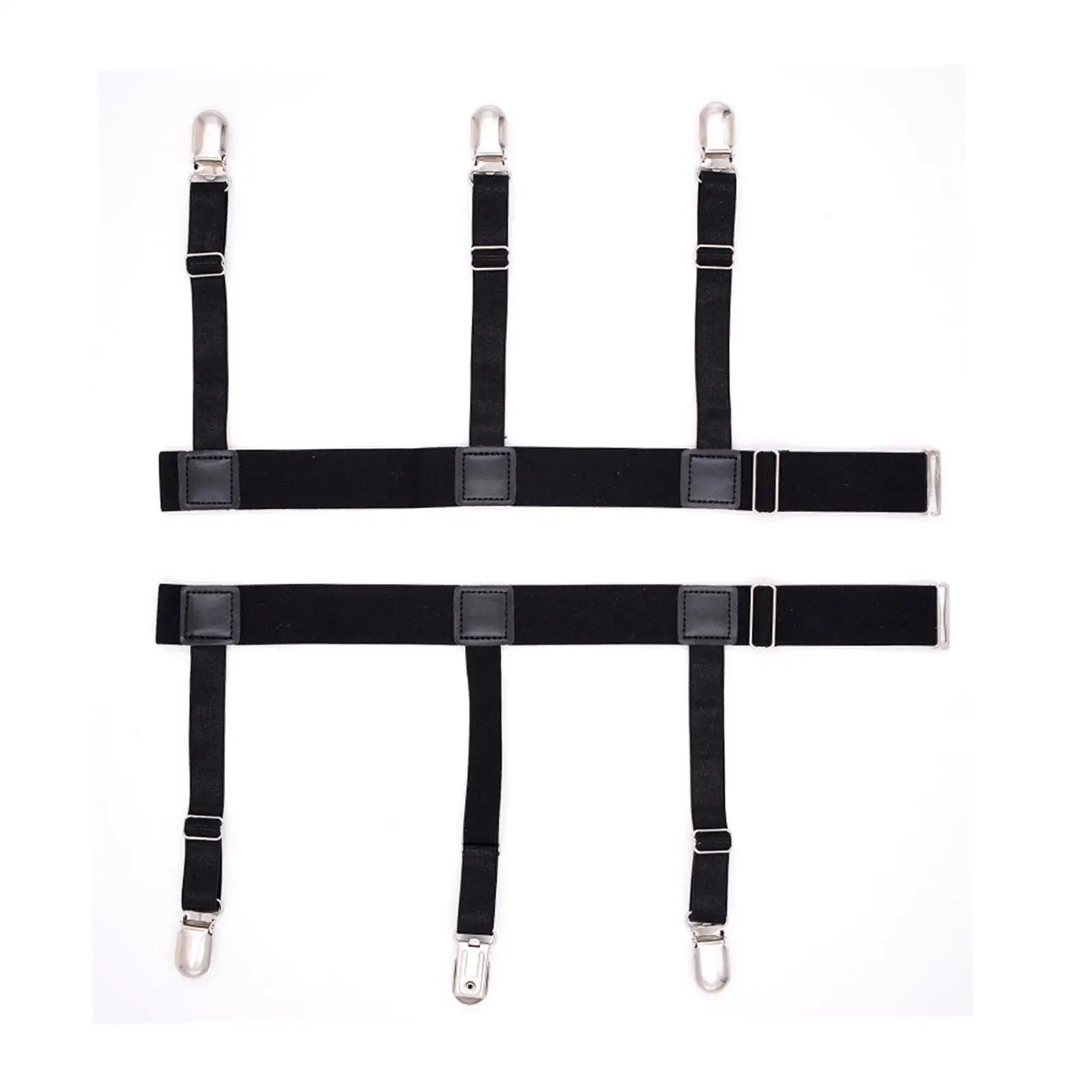 

2x Leg Garters Thigh Suspenders Shirts Holder Shirt Stay for Adults Unisex