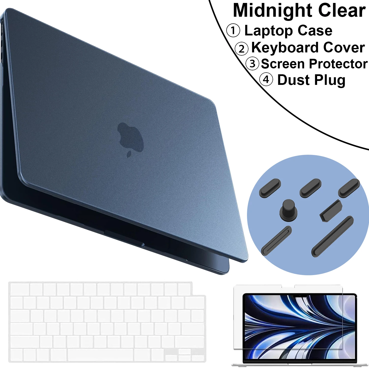 Sleek Matte Laptop Case for 13.6-inch MacBook Air – Premium Protection Cover