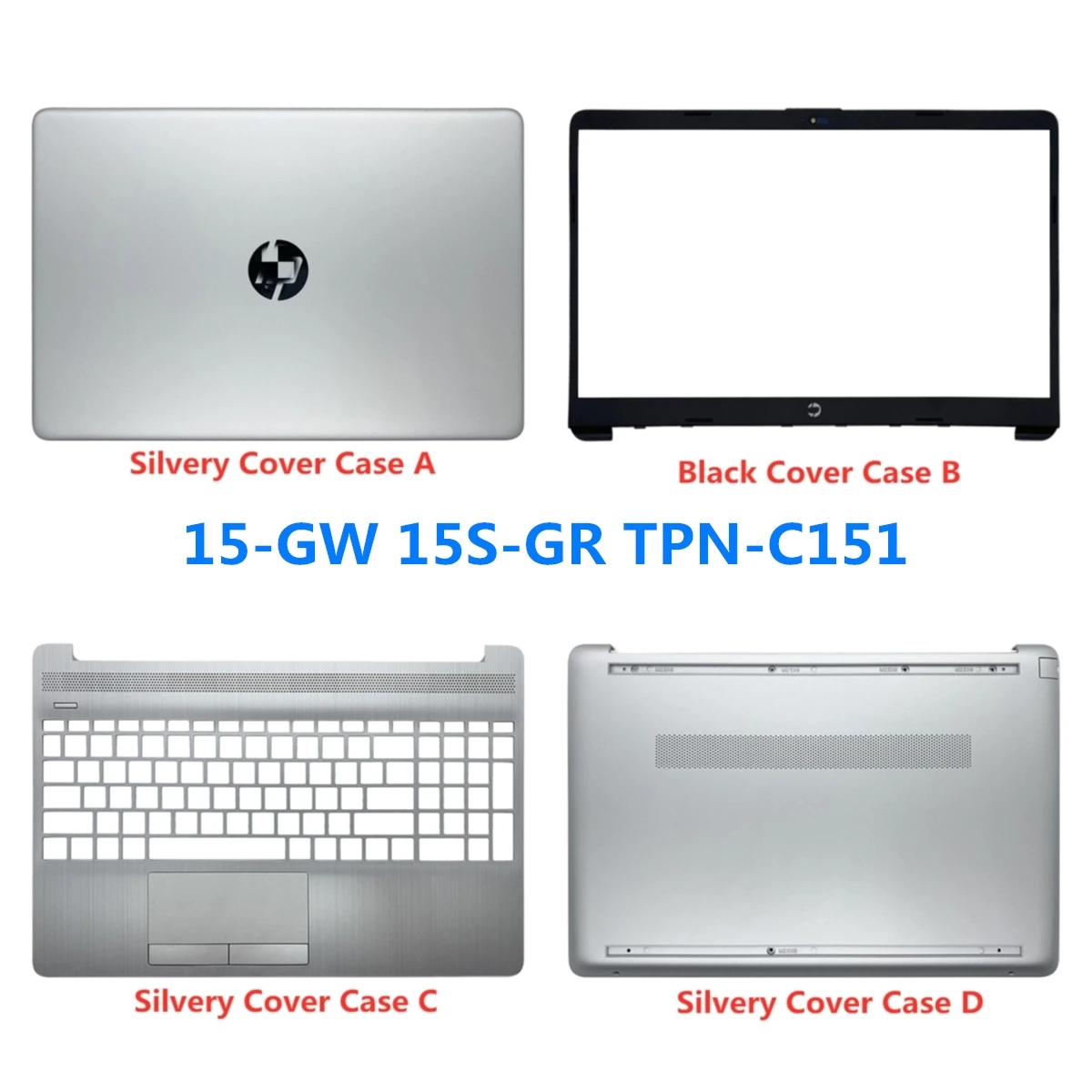 

Новый ноутбук для ноутбука HP 15-GW 15S-GR TPN-C151, задняя крышка ЖК-экрана, передняя панель, Упор для рук, нижняя часть, петля