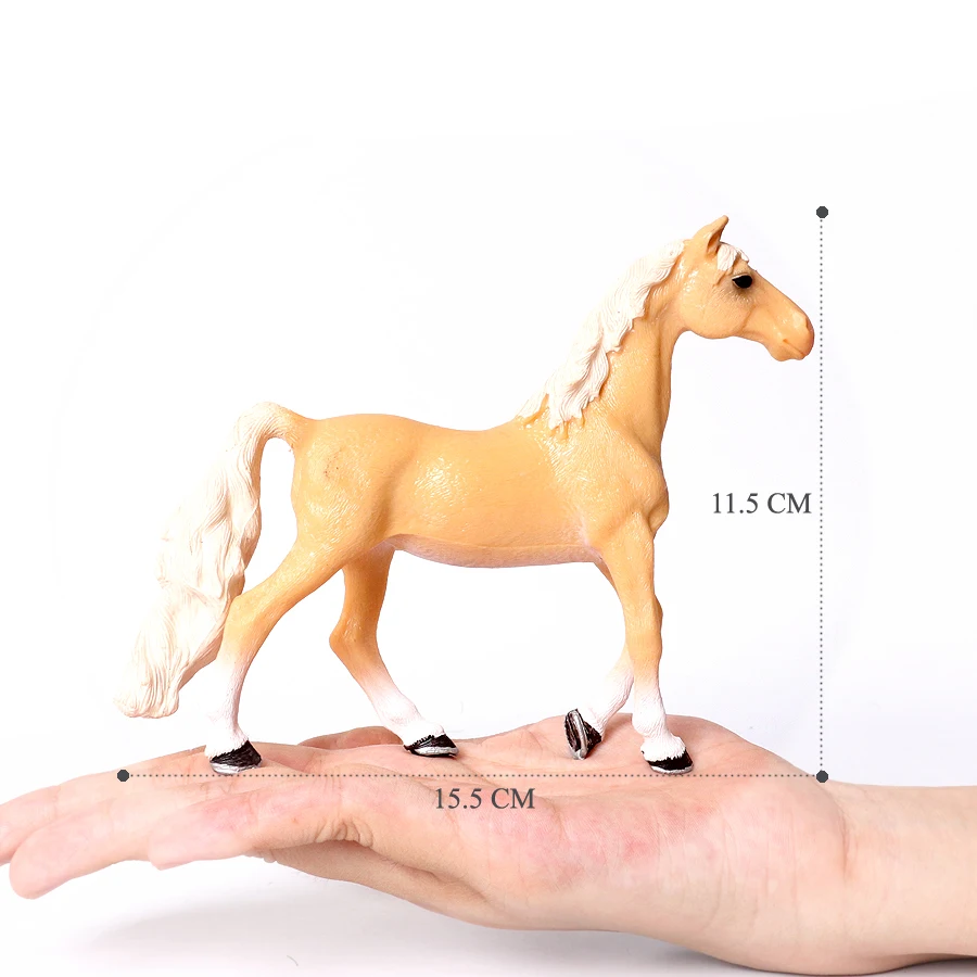 Large Realistic Horse Figurine with Detailed Textures – Farm Animal Toy & Party Decoration