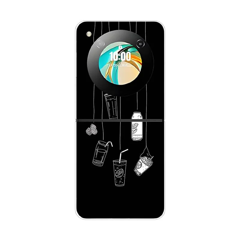 Soft Matte Silicone Back Cover with Fashion Painted Design