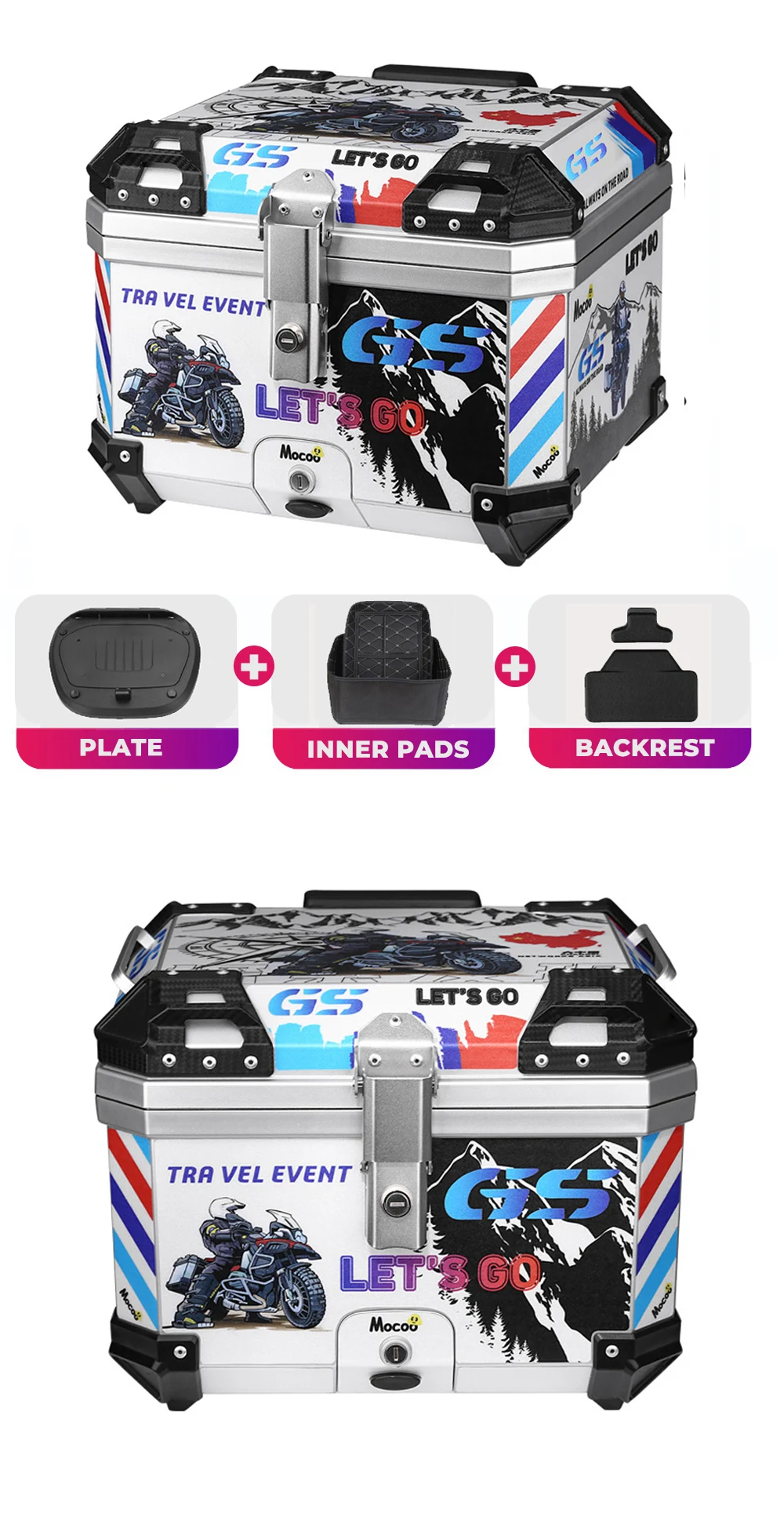 Rear Luggage Storage Tool | Motorcycle Helmet Box | Motorcycle ...