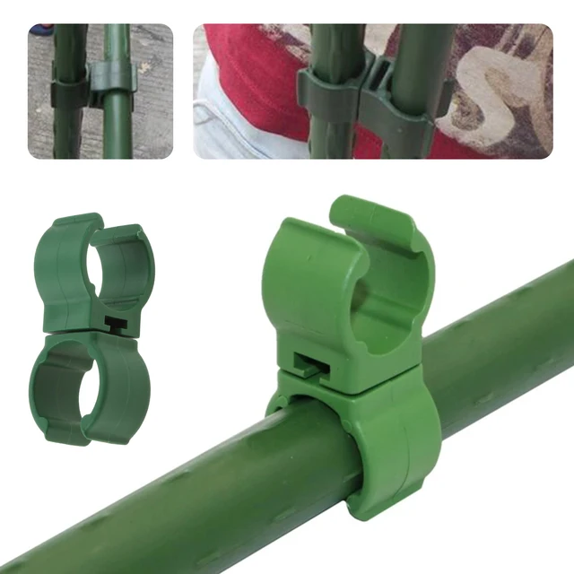 10Db/Set Forgatható Univerzális Kertmászó Rattan Stent Rúd Csatlakozó Tétláncú Üvegházhatású Film Buckle Rögzítő 8/11/16/20 Mm - Image 3
