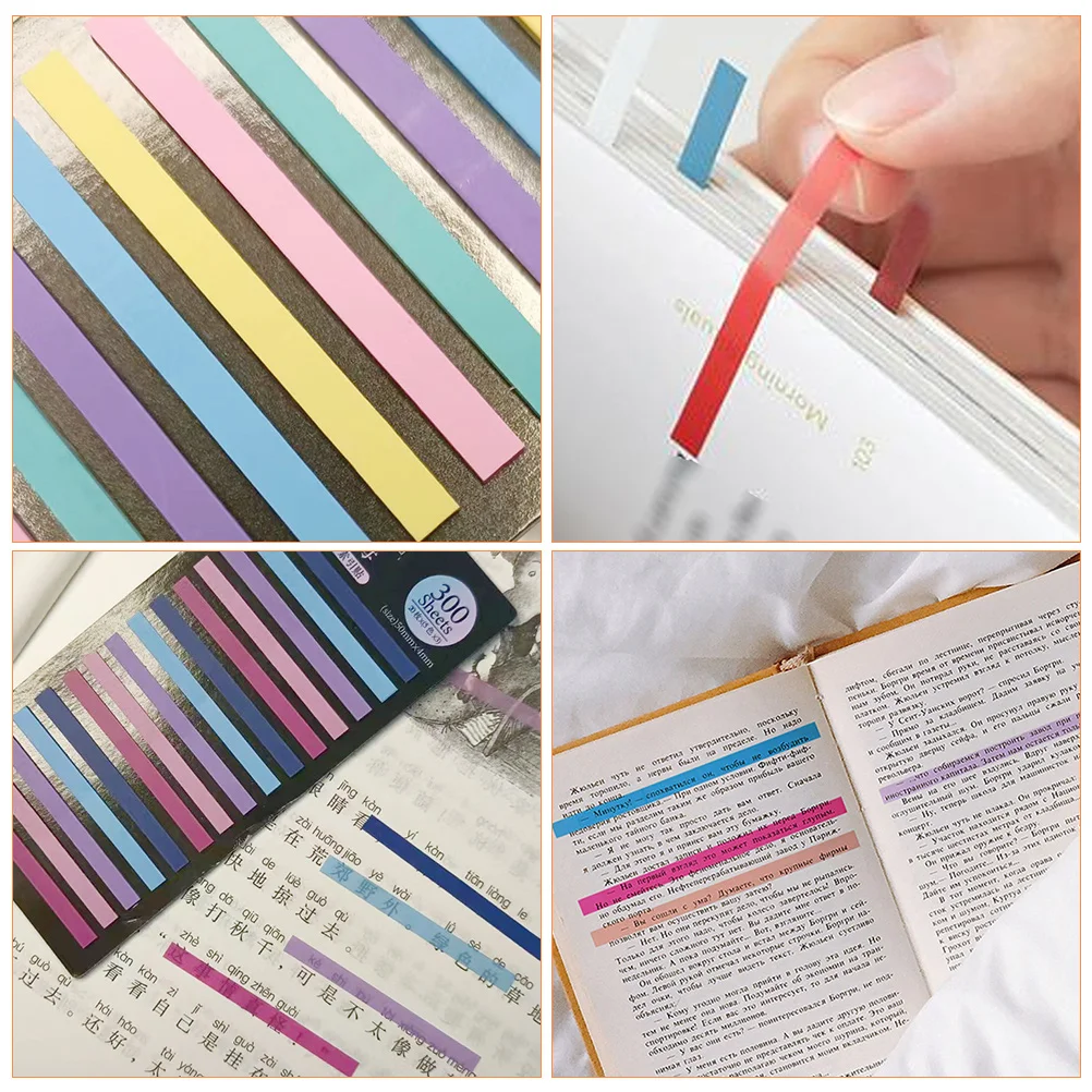 

Marker Colorful Tabs Book Markers Notebook Tabs Reading Strip Colored Sticky Tabs for Indoor Students Office Reading