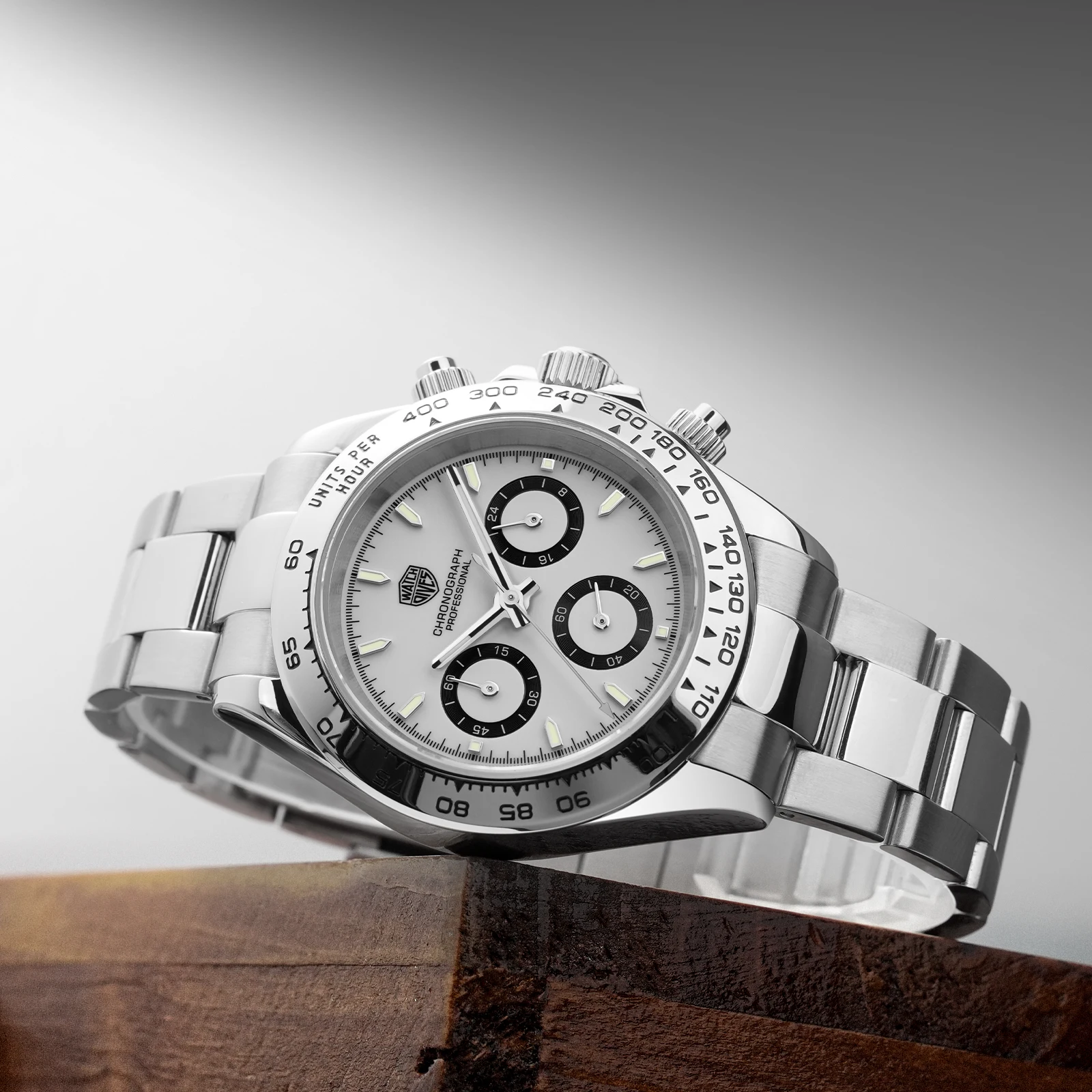 Watchdives WD16500 Quartz Watch VK63 Movement Supre BGW9 Luminous Wristwatch 100m Waterproof Sapphire Crystal 39mm Watches 5