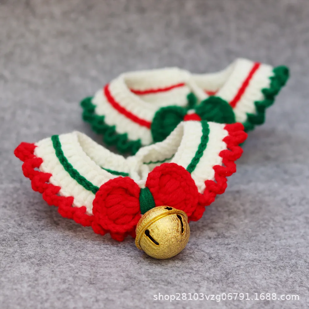 Collare In Maglia Per Animali Domestici Collare In Lana Collare Per Cani Per Gatti Natale Capodanno Collare Per Festival Di Primavera Ornamento Collar