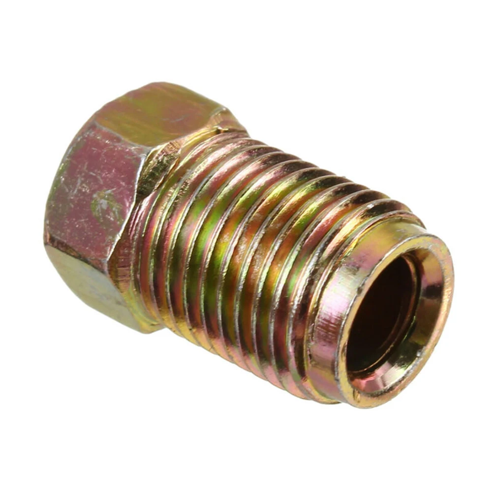 Brake Connecting Insert Brake Line Lock Kit Brake Pipe Hose Brake Line Connector 20pcs Brake Line Unions Threads Fittings Assortment For 3/16 Inch Tube Pack 3/16 Inch Male Braking Tubes