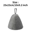 Anti Heat Sauna Hat Thicken Wool Felt Shower Cap Hair Turban Quickly Towel Drying Towel Hats Sauna Bathroom Accessories 5