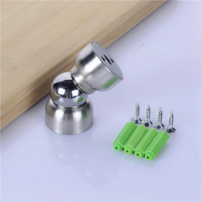 Magnetic cabinet catches door catches magnetic cabinet latches cabinet door latch door stops cabinet door stop 5.6cm Stainless Steel Ultra-short Door Suction Magnetic Door Stopper Bathroom Bedroom Mini Stop Screw Hardware
