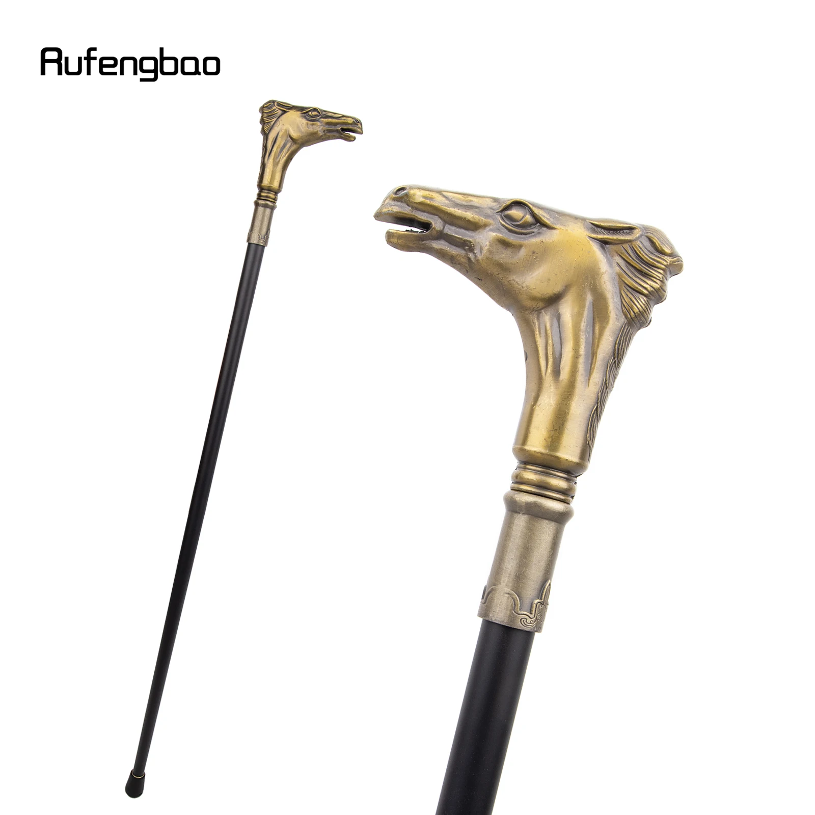 coppery-horse-handle-single-joint-fashion-walking-stick-decorativo-vampire-cospaly-party-walking-cane-halloween-crosier-93cm