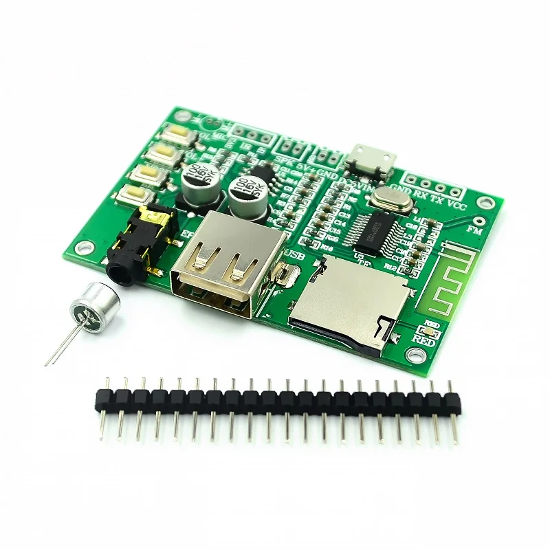 

BT201 Dual Mode 5.0 Bluetooth Lossless Audio Power Amplifier Board Module Tf Card U Disk Ble Spp Serial Port Transparent