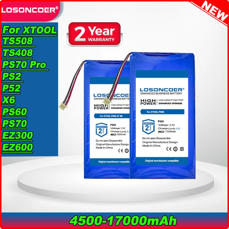 LOSONCOER450017000mAhBatteryforXTOOLEZ300EZ600X6P52PS2PS60