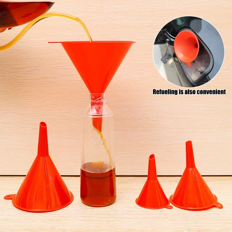 Car Plastic Funnels 4 Sizes Car Motorcycle Refueling Filling Tools car funnels