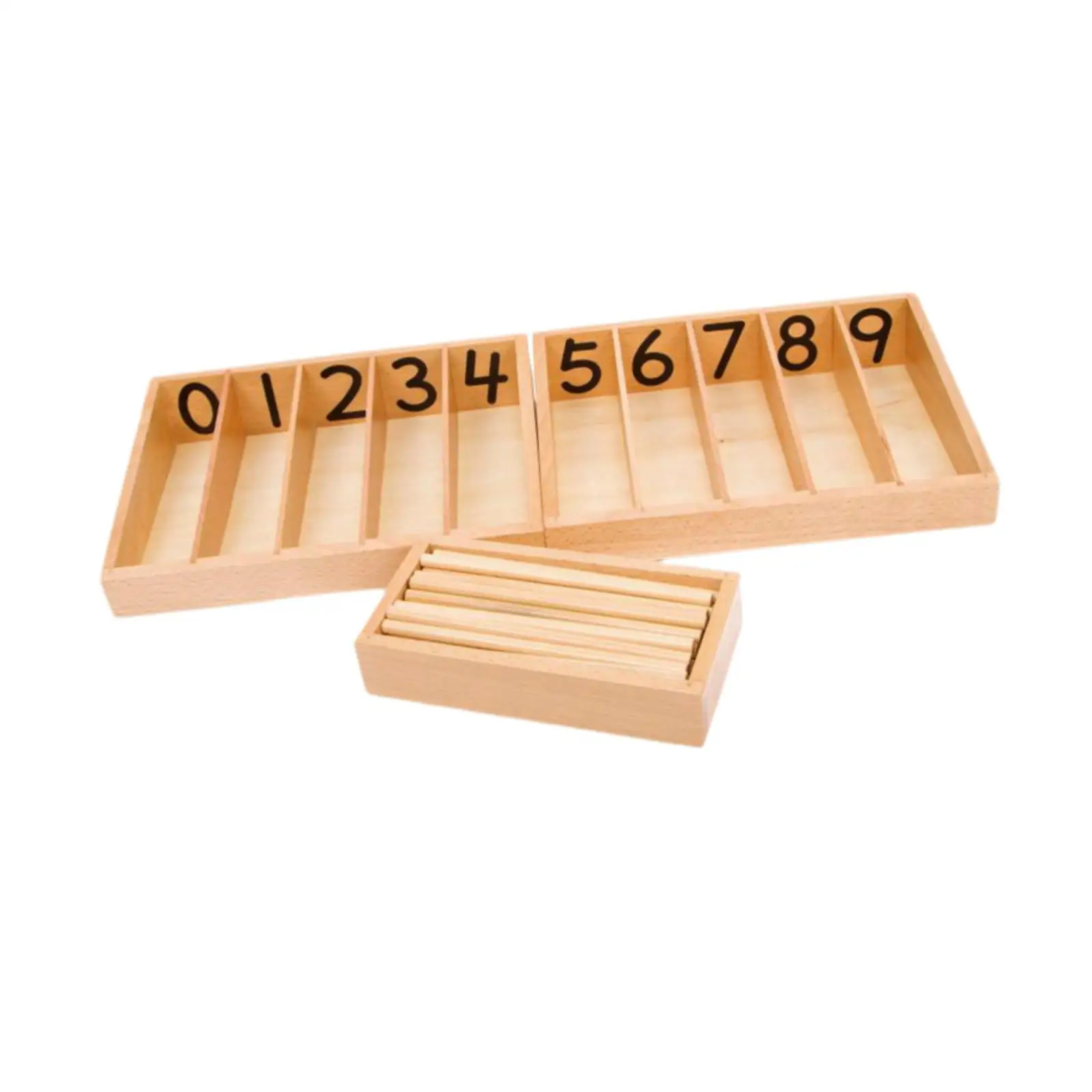 Montessori Spindle Box Math Material for 3 -6 Year Olds Baby Boys Girls