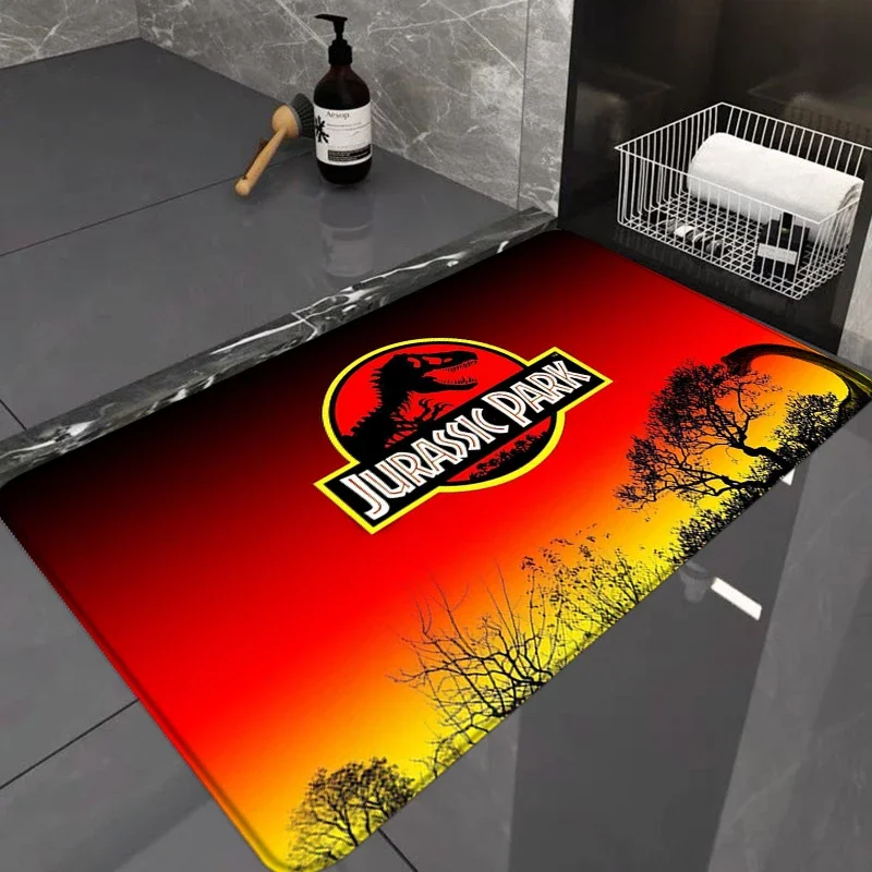 Mata do kąpieli Jurassic Park niestandardowe dywaniki do pokoju dywanik do sypialni maty pod drzwi wejściowe dywany stóp drzwi do łazienki modlitewne do kuchni