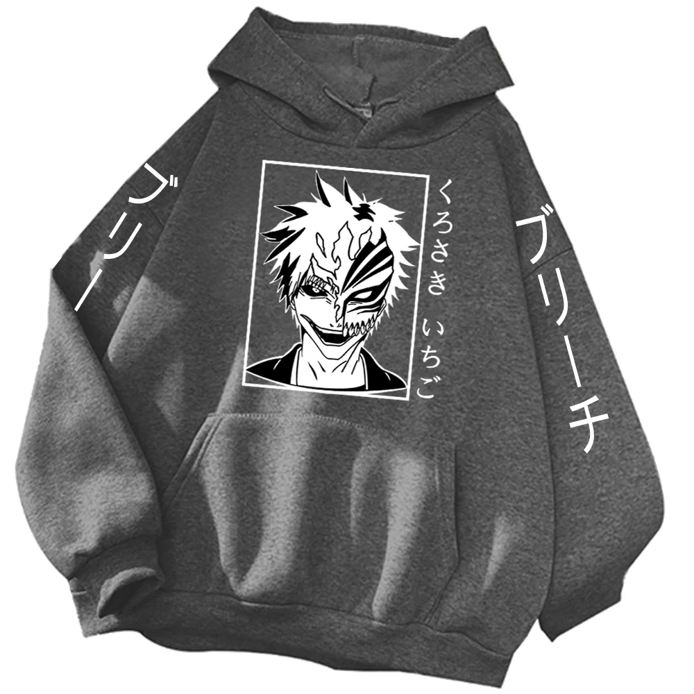

Bleach Hoodie Bleach Japanese Anime Manga Hoodie Bleach Fan Gifts Cool Anime Hoodie Harajuku Pullover Tops Streetwear Unisex