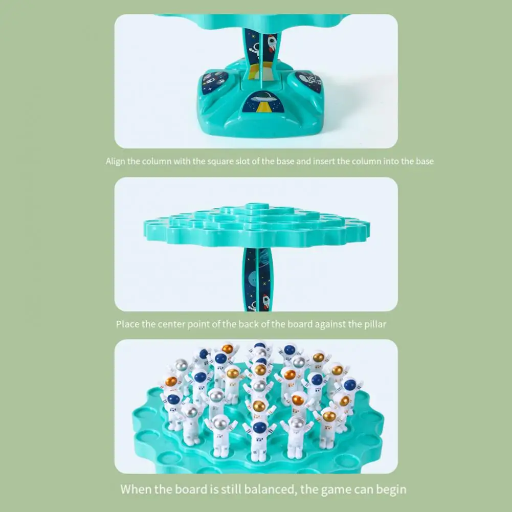 

Puzzle Early Education Game Astronaut Balance Games Fun Space Puzzle Toys for Kids Set of Stacking Board Games for Leisure