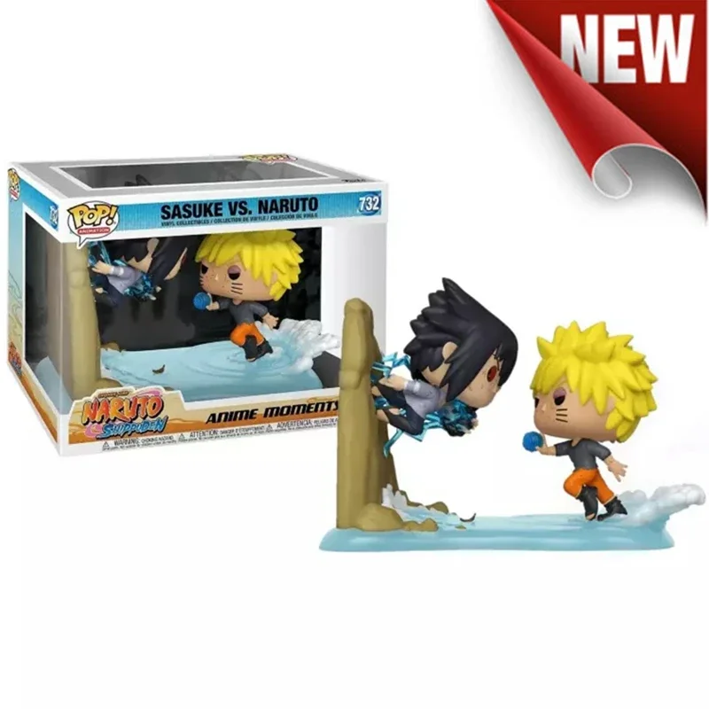thumbnail image 2 of ¡Novedad de 2024! Figura de acción FUNKO POP de Anime Moments Sasuke vs. Naruto n.° 732, modelo de PVC, juguetes de colección para regalar, 2 of 5
