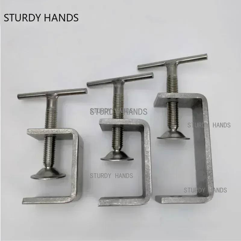 Heavy Duty Desktop C-Type Clamp Adjustable Desk Fixed Holder Clip Multi-function Stainless Steel Fasteners Clamp Hardware Tools hose clamps car mirror bracket woodworking bar clamp folding knife accessories turnbuckle tools surgical needle tool magnetic surgical mat ssd component gasket set silicone separator pad snap button sewing tool parallel set engraving glue removal tools