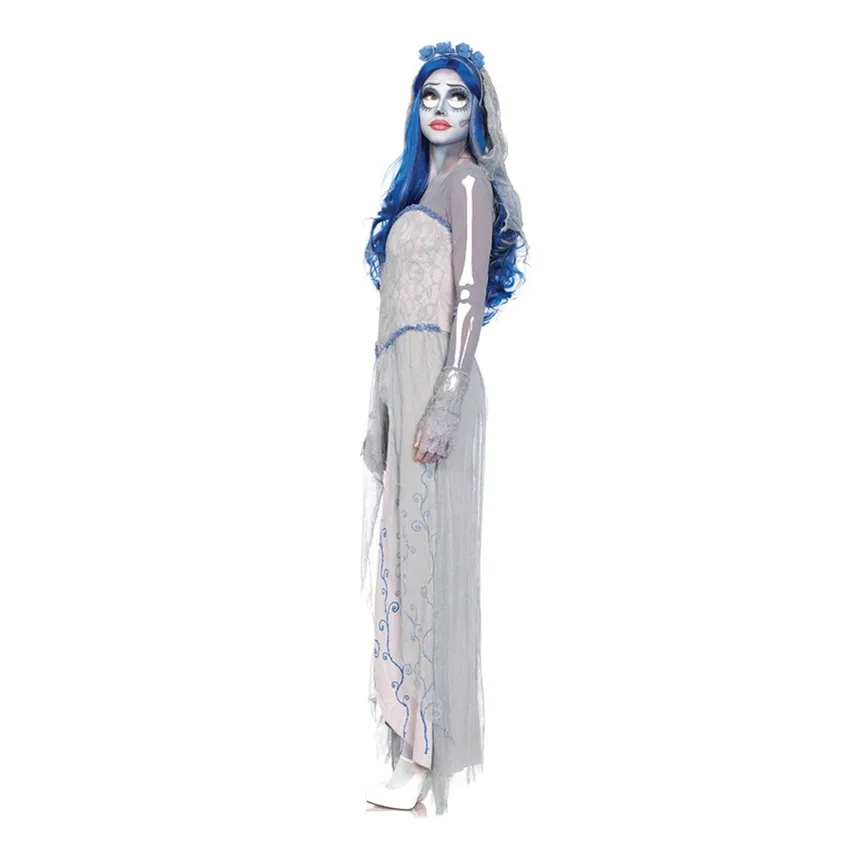 Devil Costumes Corpse Ghost Bride Clothes Halloween Women Scary Vampire Witch Suits Dress for Female Masquerade Cosplay