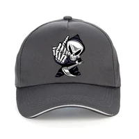 Summer Skull Middle Finger harajuku Print Baseball Cap ladies Summer visor hat Casual Streetwear Reaper middle finger Dad hats 2