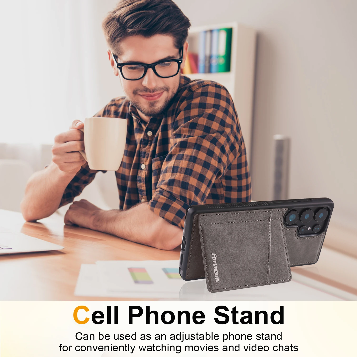 Premium Magnetic Leather Phone Case Cover
