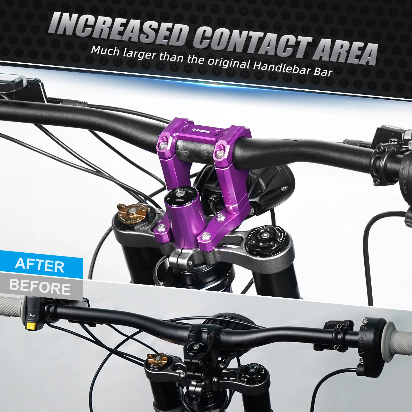 Für Surron Light Bee X 20/30MM Rise Lenker Riser Mount Bremsbehälter Abdeckung Für Sur-ron Light Bee S L1E Für Segway X160 X260 – Detail 5