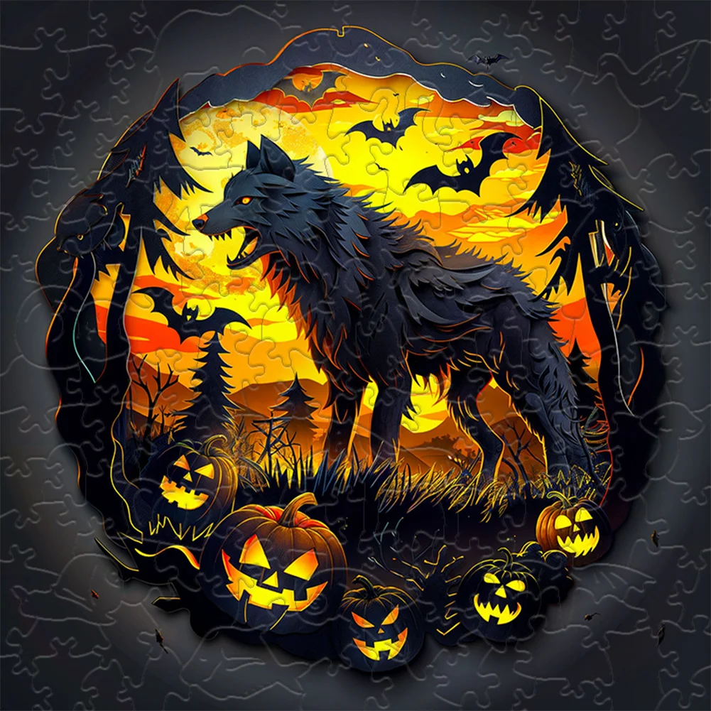 Wolf King Wooden Puzzle Educational Toys For Adults And Children Holiday Gifts Family Atmosphere Wall Decoration 2