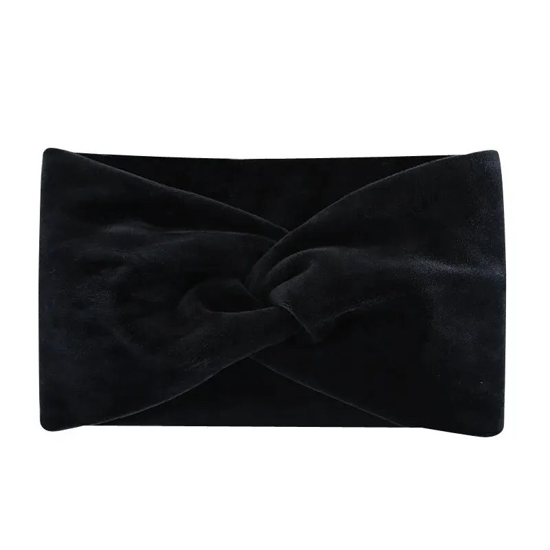 Yoga Headband Exaggerated Wide Edge Hair Hoop Korean Edition Solid Color Cotton Headband Acc sports headbands
