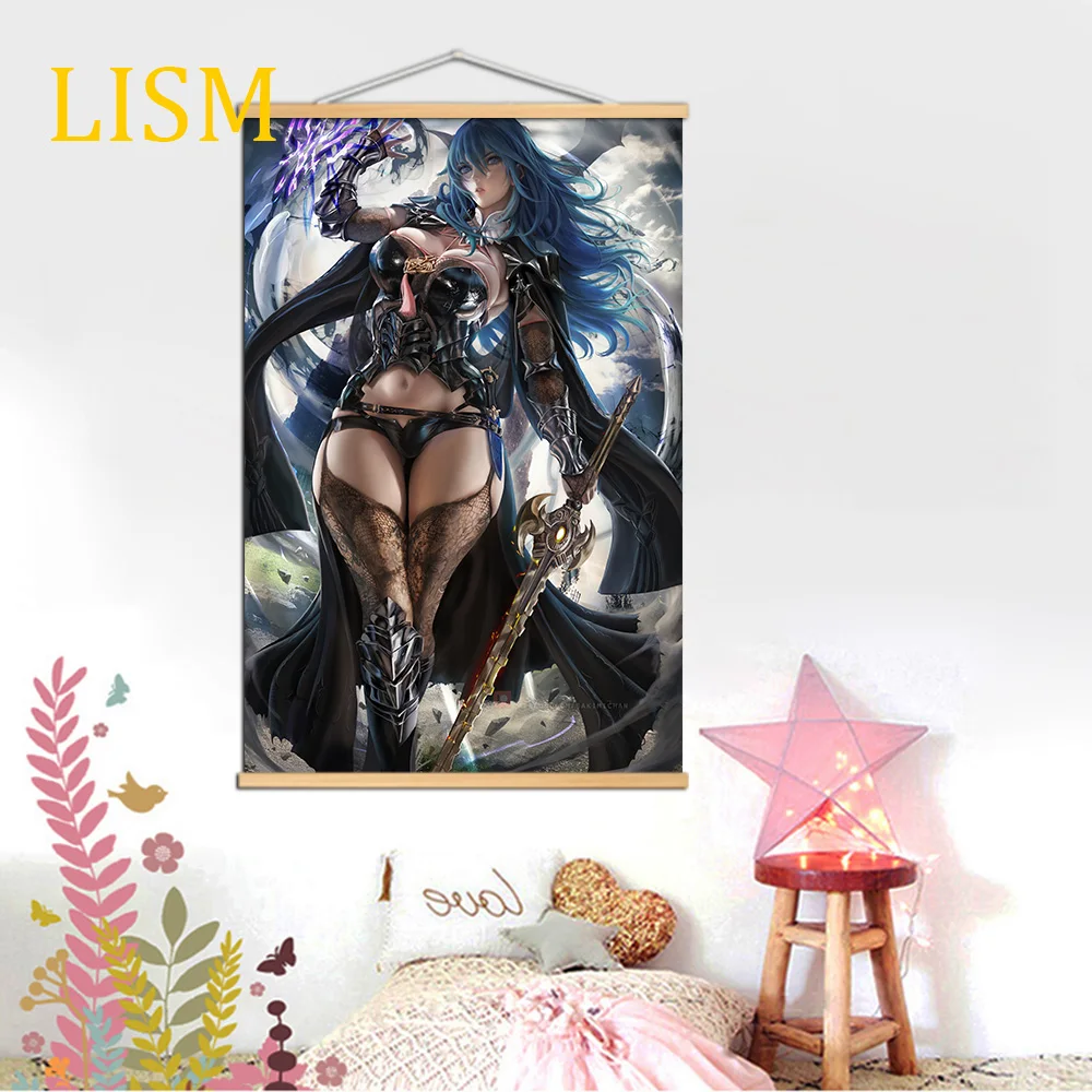 

Fire Emblem Three Houses Byleth Anime Poster Manga HD Print Wall canvas painting solid wood hanging scroll