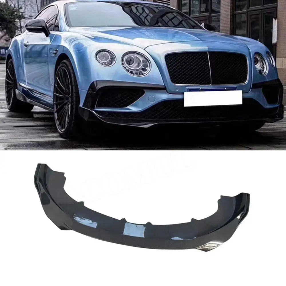 

Front Lip For Bentley Continental GT 2015-2017 ST Style Real Carbon Fiber Front Lip Bumper Spoiler Chin Splitters