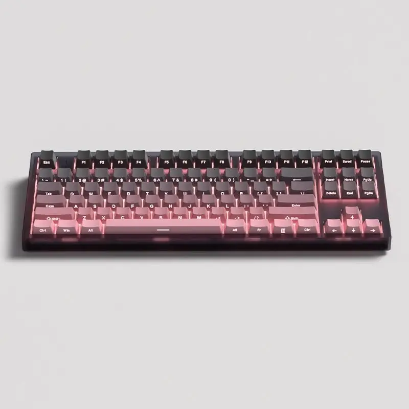 EnjoyPBT キーキャップセット - Pink on Black EnjoyPBT Pink on Black Keycap Set Doubleshot ABS – Divinikey