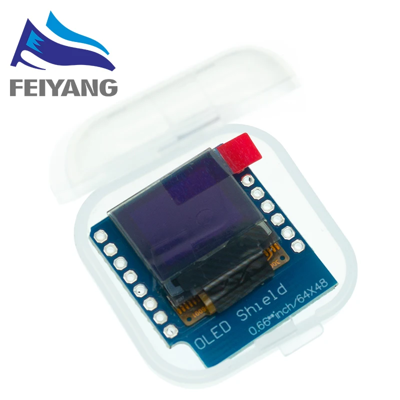 0.66 inch OLED Display Module for WEMOS D1 MINI ESP32 Module AVR STM32 ...