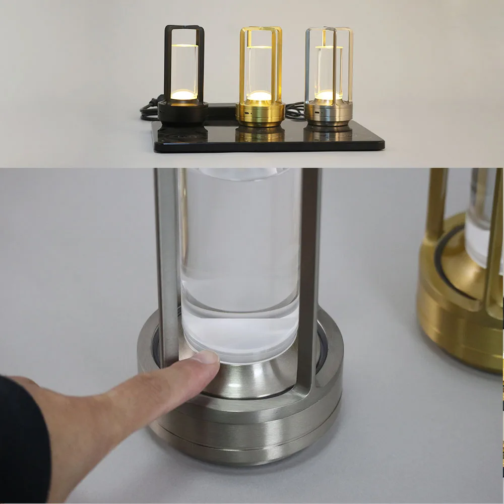 CE&Rohs Aluminum Restaurant Atmosphere Table lamp Bar USB Charging Desk Lamp Waterproof USB Charging Touch Switch Decoration 3