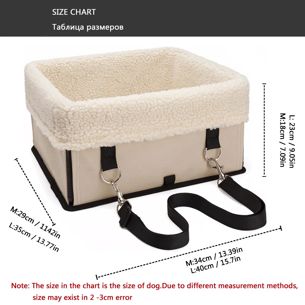 Pet Cat Dog Carrier Car Seat Soft Dog Booster Seat Safety Puppy Car Travel Accessories Transport Perro For Small Dogs Foldable