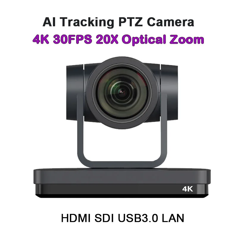 Compact PTZ Camera 1080P FHD 20X Zoom - HDMI/SDI/USB 3.0/PoE, For Streaming, Conference, Live