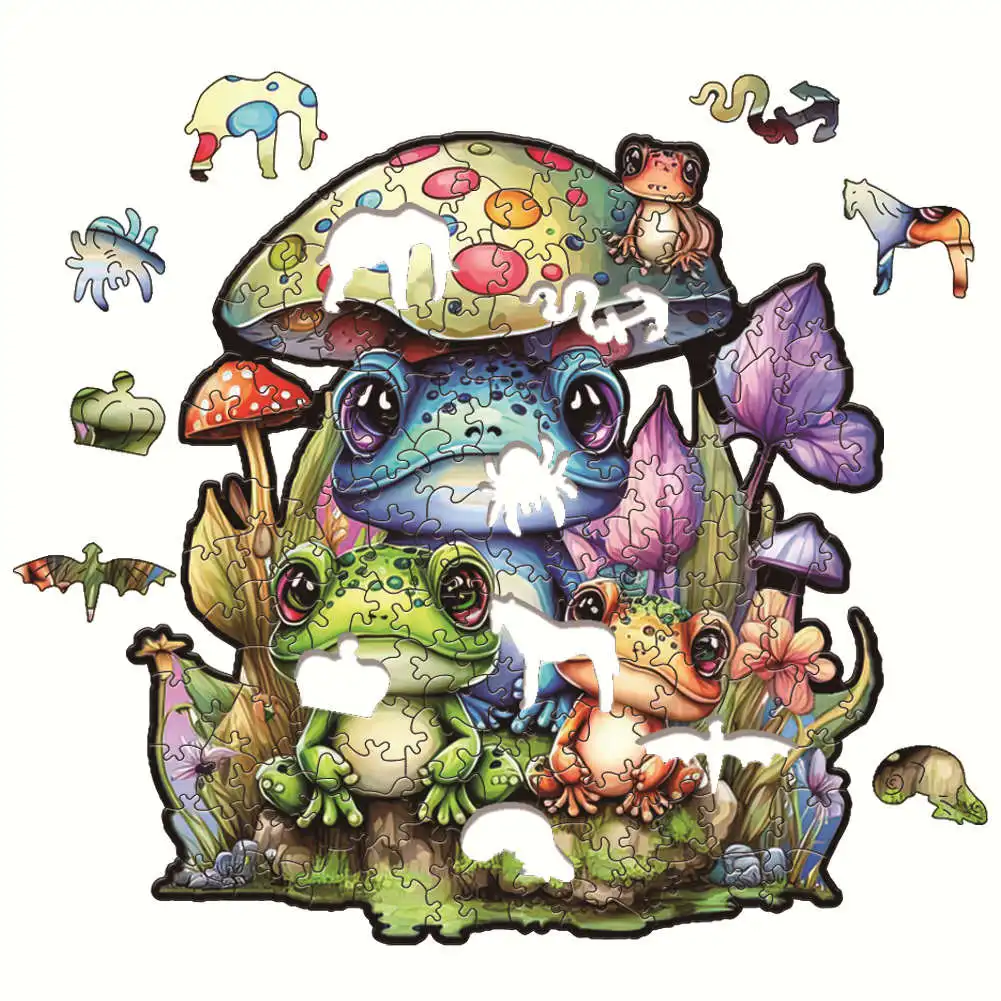 3D Wooden Puzzle Animal  for adults and kids jigsaw Puzzles Cat Children's Puzzle Toy Festival Gift Fox Shape Jigsaw Puzzles 3